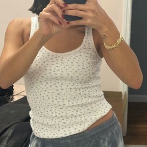 Brandy Melville Floral Tank